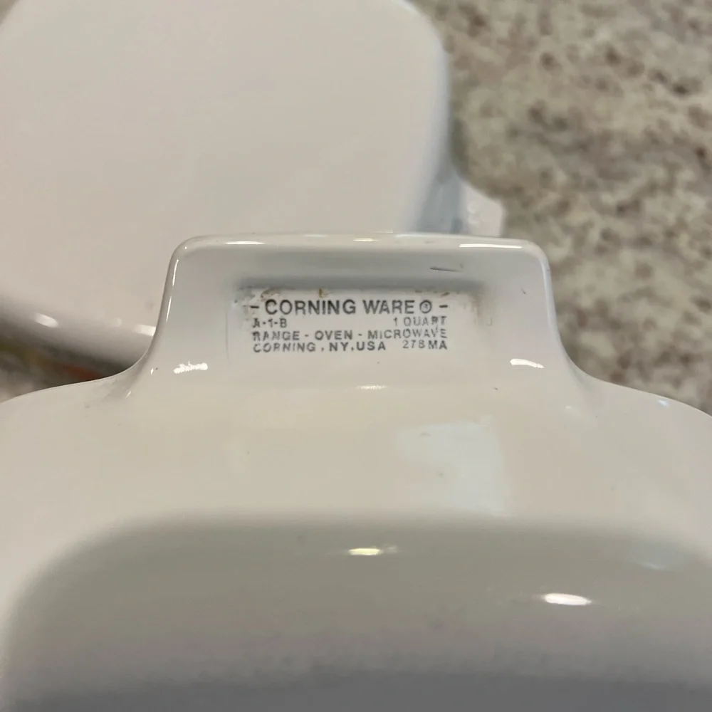 Corning Ware Spice of Life L'Echalote 1 Quart Casserole Set of 2 A-1-B USA